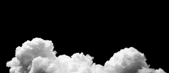 Wall Mural - clouds on black background