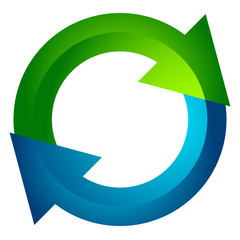 Aufkleber - Circular arrow, circle arrow icon. Rotation, restart, twist, tur