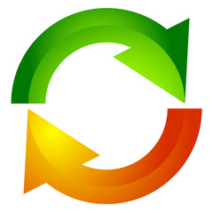 Aufkleber - Circular arrow, circle arrow icon. Rotation, restart, twist, tur