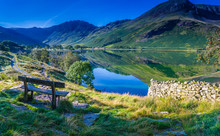 Early Morning At Buttermere, The Lake District, Cumbria, England