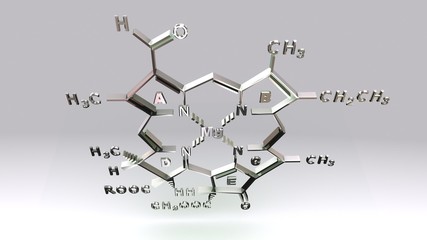 Wall Mural - CHLOROPHYLL-D structure