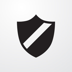Poster - shield icon illustration