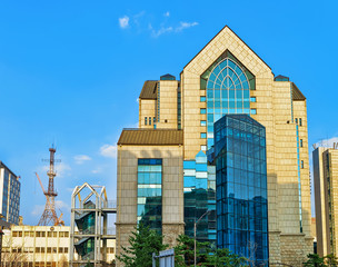 Wall Mural - Modern Skyscrapers in Jongno district in Seoul