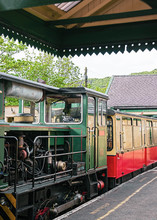 Snowdon Mountain Railway Train In Snowdonia