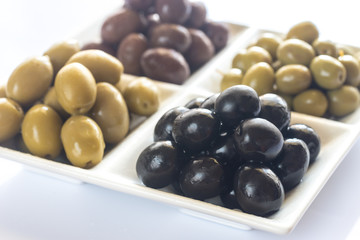 Canvas Print - Assortment of olives