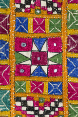 Wall Mural - Rajasthani textile embroidery, Jodhpur, Rajasthan, India