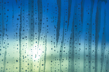 Wall Mural - Rain on the glass