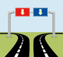 Decision Concept Road Signs