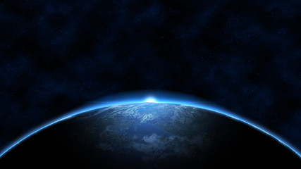 planet earth sunrise
