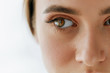 © puhhha - Closeup Of Beautiful Girl Eye And Eyebrow With Natural Makeup