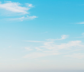 blue sky, small clouds