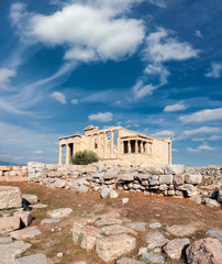 Fototapete - Erechtheion temple Acropolis, Athens, Greece
