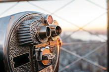 Binocular In The Afternoon Over New York City.
