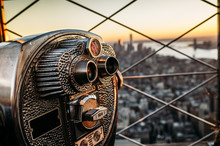 Binocular In The Afternoon Over New York City.