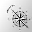 © cstockphotos - Illustration of marketing written aside compass