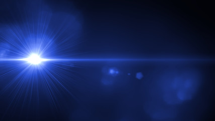 Aufkleber - abstract lens flare yellow light over black background