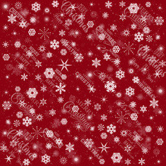 Wall Mural - Happy New Year and Merry Christmas. Christmas pattern for gift packing and decoration. A set of various types of snowflakes. Wrapping paper.