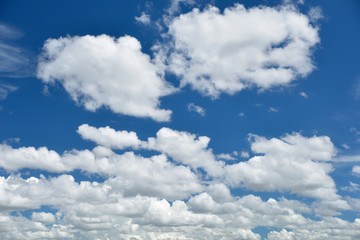 Wall Mural - beautiful white cloud on clear sky