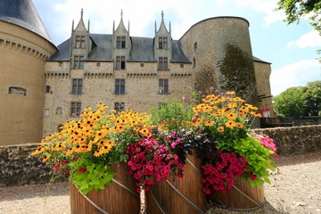 CASTLE OF ROCHECHOUART , HAUTE VIENNE , FRANCE , OCTOBER 2016
