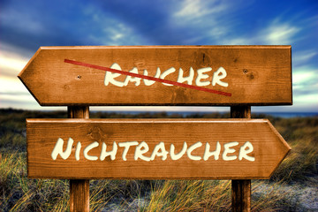 Wall Mural - Schild 129 - Nichtraucher