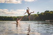 © RooM The Agency - Father and son enjoying in lake