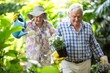 © WavebreakMediaMicro - Senior couple with watering can and flower pots