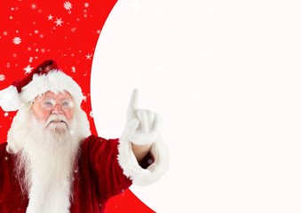 Poster - Happy santa claus pointing