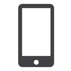 Poster - smartphone icon on white background.