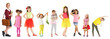© Africa Studio - Collage of cute children on white background