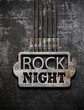 Rock Night - Saite - Logo Typo Rost
