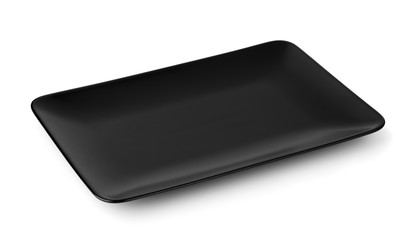 Wall Mural - Black rectangle serving platter