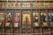 The iconostasis in the monastery of the Temptation on the mountain, Carental, Jericho