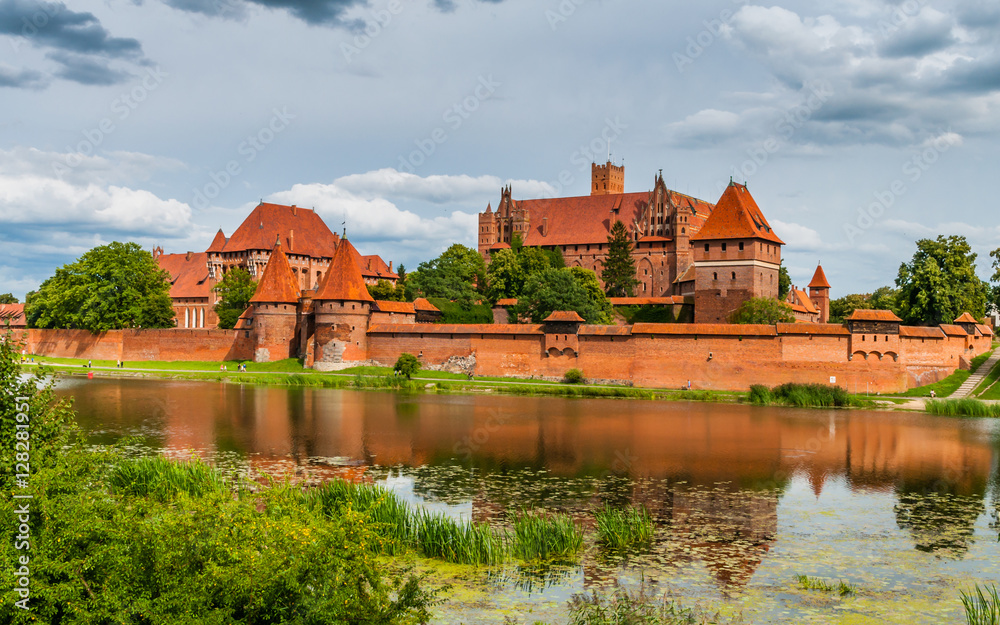 Marienburg an der Nogat; Polen - obrazy, fototapety, plakaty 