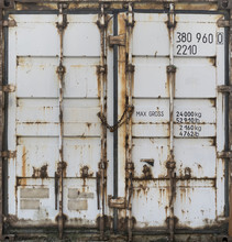 Gray Metal Shipping Container Double Doors