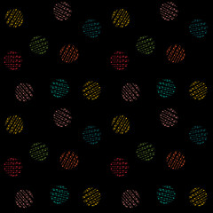 Poster - Seamless pattern with colorful circles.