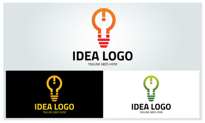 Wall Mural - Idea logo design template ,Vector illustration