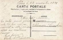 French Antique Vintage Postcard Carte Postale.