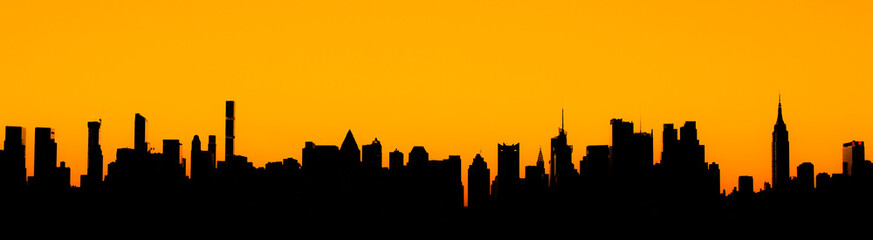 Wall Mural - Sunrise shot in Manhattan, New York