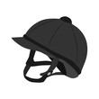 helmet jockey flat icon