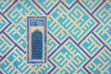 Fototapeta  - Window of Turkistan mausoleum, Kazakhstan