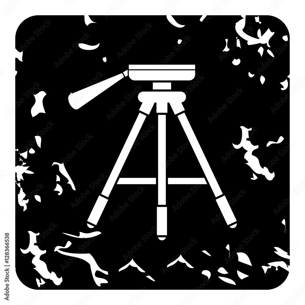 Tripod icon. Grunge illustration of tripod vector icon for web design ...