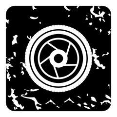 Poster - Objective icon. Grunge illustration of objective vector icon for web design