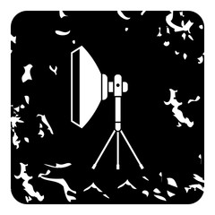Poster - Studio light softbox icon. Grunge illustration of studio light softbox vector icon for web design