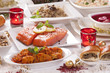 Boże Narodzenie - świąteczny stół - kolacja wigilijna / tradycyjne potrawy / ryba po grecku