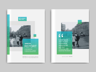 Canvas Print - Cover design annnual report, flyer, presentation, brochure.