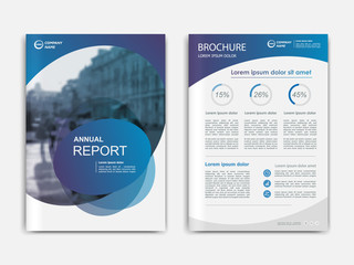 Canvas Print - Cover design annnual report, flyer, presentation, brochure.