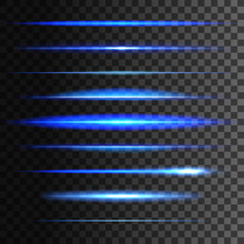 Glowing Light Lines. Vector Light Glow Effect