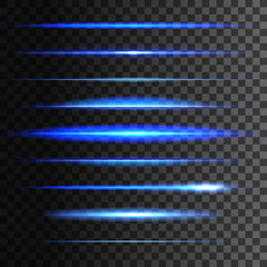 glowing light lines. vector light glow effect