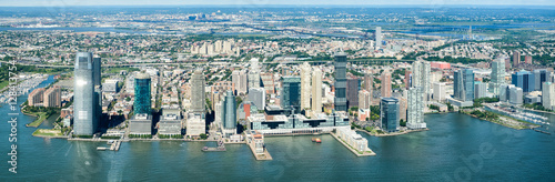 Cuadros en Lienzo High resolution panoramic view of Jersey City and the Hudson River