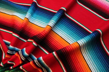 Poncho Mexico Mexican Background Cinco De Mayo Rug Blanket Fiesta Background With Stripes Copy Space Pattern Stock Photo Photograph Image Picture 
